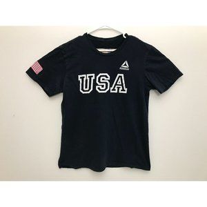 Reebok USA Mens L Navy T Shirt *13